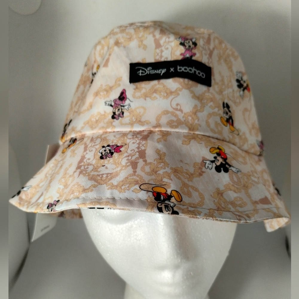 Disney X Bohoo Chain Print Bucket Hat Mickey Mouse Minnie Mouse All Over Print